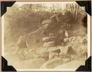 Old mill stones from the Page Mill at Greenough