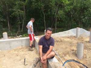 My builder, Paul Hebert and his son Tim