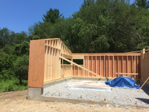 The future wood/metal shop (aka - the garage). This will have a concrete slab