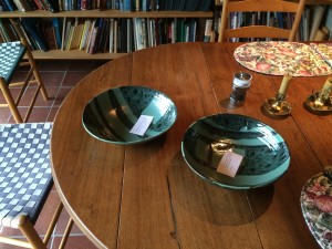 Two bowls I picked up for my new island countertop from Carlisle Artisans